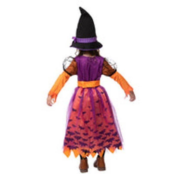 Halloween Child light up polka dots witch tutu costume for girl dress up MEDIUM - Picture 2 of 7
